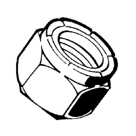 Midwest Fastener Lock Nut, M16-2.00, Stainless Steel, 10 PK 55134